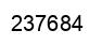 Number 237684 black image