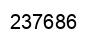 Number 237686 black image