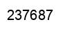 Number 237687 black image