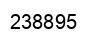 Number 238895 black image