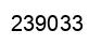 Number 239033 black image