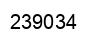 Number 239034 black image