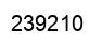 Number 239210 black image
