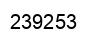Number 239253 black image