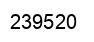 Number 239520 black image