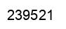 Number 239521 black image
