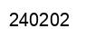 Number 240202 black image