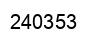 Number 240353 black image