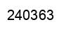 Number 240363 black image