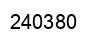 Number 240380 black image