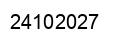 Number 24102027 black image