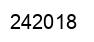 Number 242018 black image
