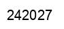Number 242027 black image