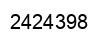 Number 2424398 black image