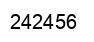 Number 242456 black image