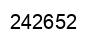 Number 242652 black image