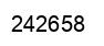 Number 242658 black image