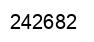 Number 242682 black image
