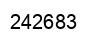 Number 242683 black image