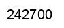 Number 242700 black image