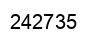 Number 242735 black image