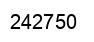 Number 242750 black image