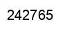 Number 242765 black image