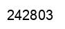Number 242803 black image