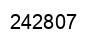 Number 242807 black image