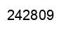 Number 242809 black image