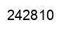 Number 242810 black image