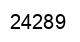 Number 24289 black image