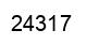 Number 24317 black image