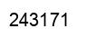 Number 243171 black image