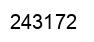 Number 243172 black image