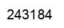 Number 243184 black image