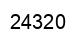 Number 24320 black image