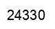 Number 24330 black image