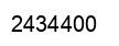 Number 2434400 black image