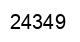 Number 24349 black image