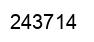 Number 243714 black image