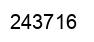 Number 243716 black image