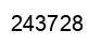 Number 243728 black image