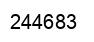 Number 244683 black image