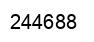 Number 244688 black image
