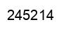 Number 245214 black image