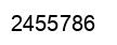 Number 2455786 black image