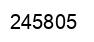 Number 245805 black image