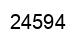 Number 24594 black image