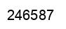 Número 246587 imagen negro
